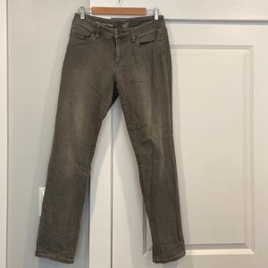Loft Curvy Straight Leg Gray Jeans